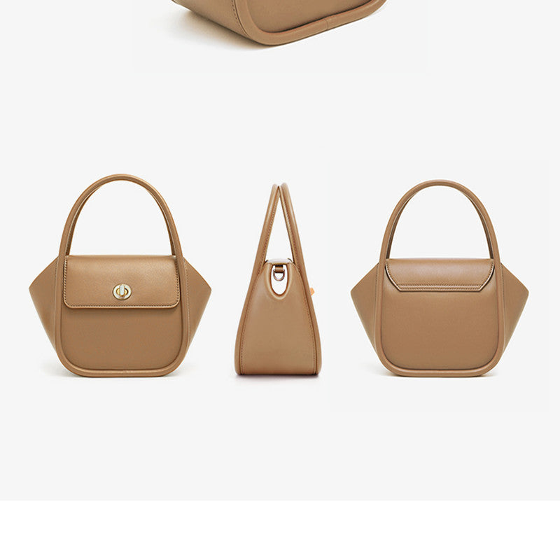 Leather Tote Crossbody Wing Bag – Top Layer Cowhide, Modern Everyday Style