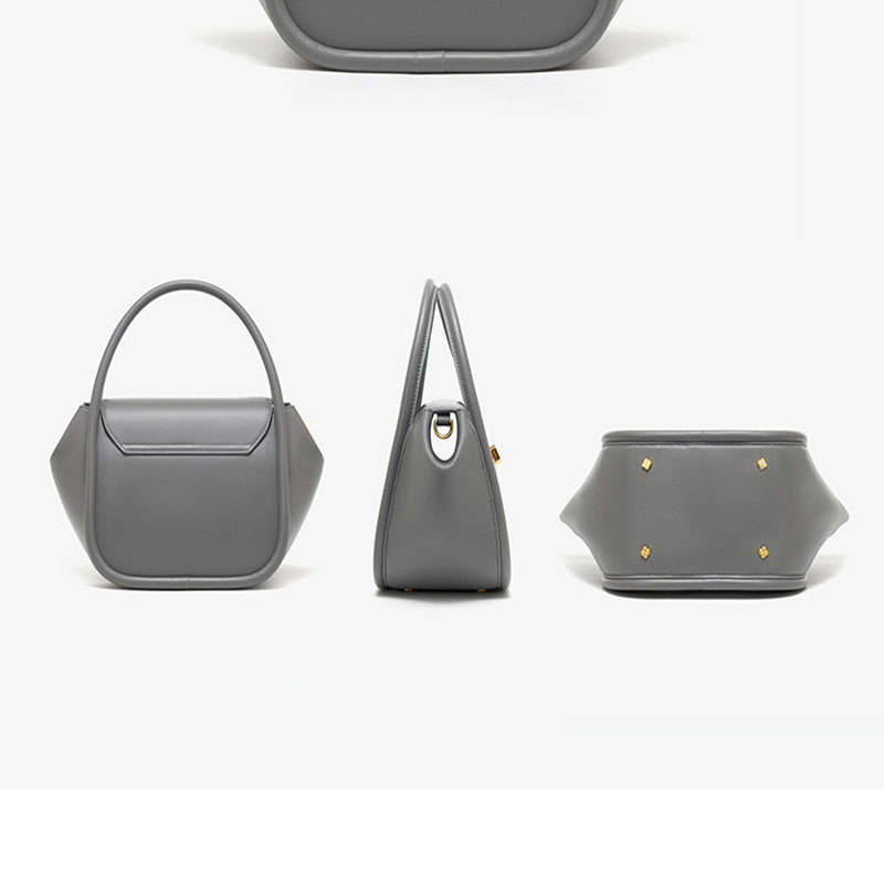 Leather Tote Crossbody Wing Bag – Top Layer Cowhide, Modern Everyday Style