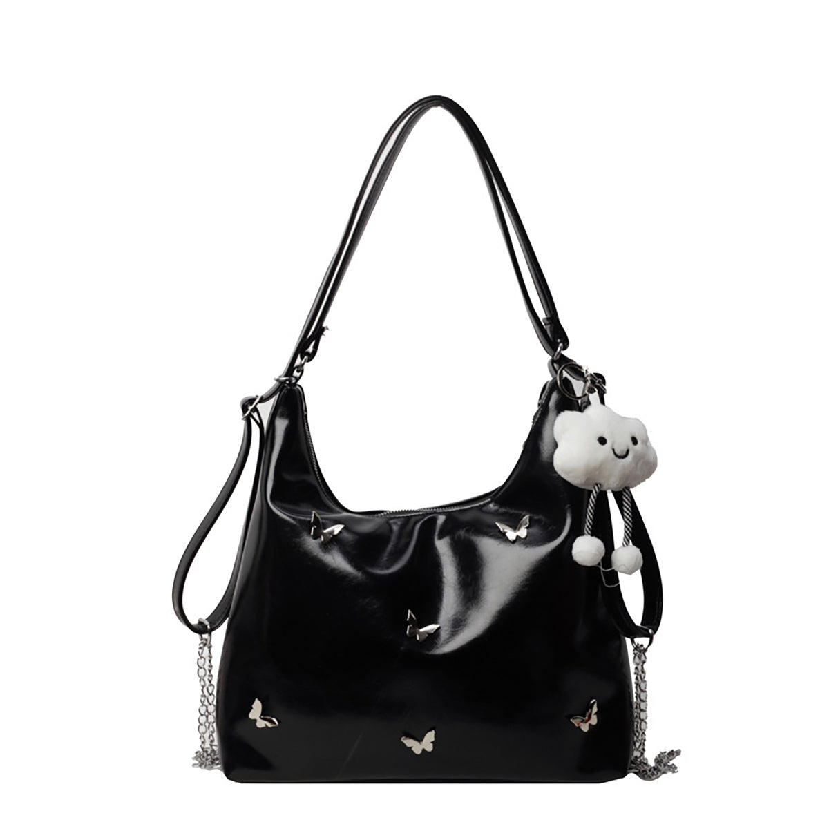 Large Genuine Leather Hobo Crossbody Bag – Designer Organizer for Women