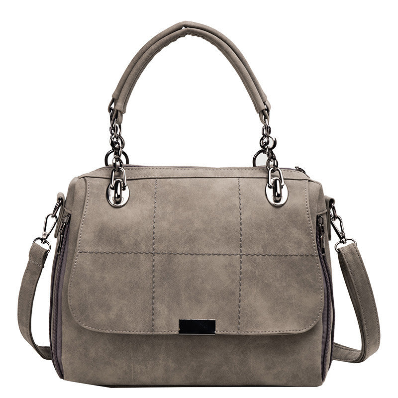 Large Capacity Matcha Green PU Leather Tote Bag – Lightweight & Versatile
