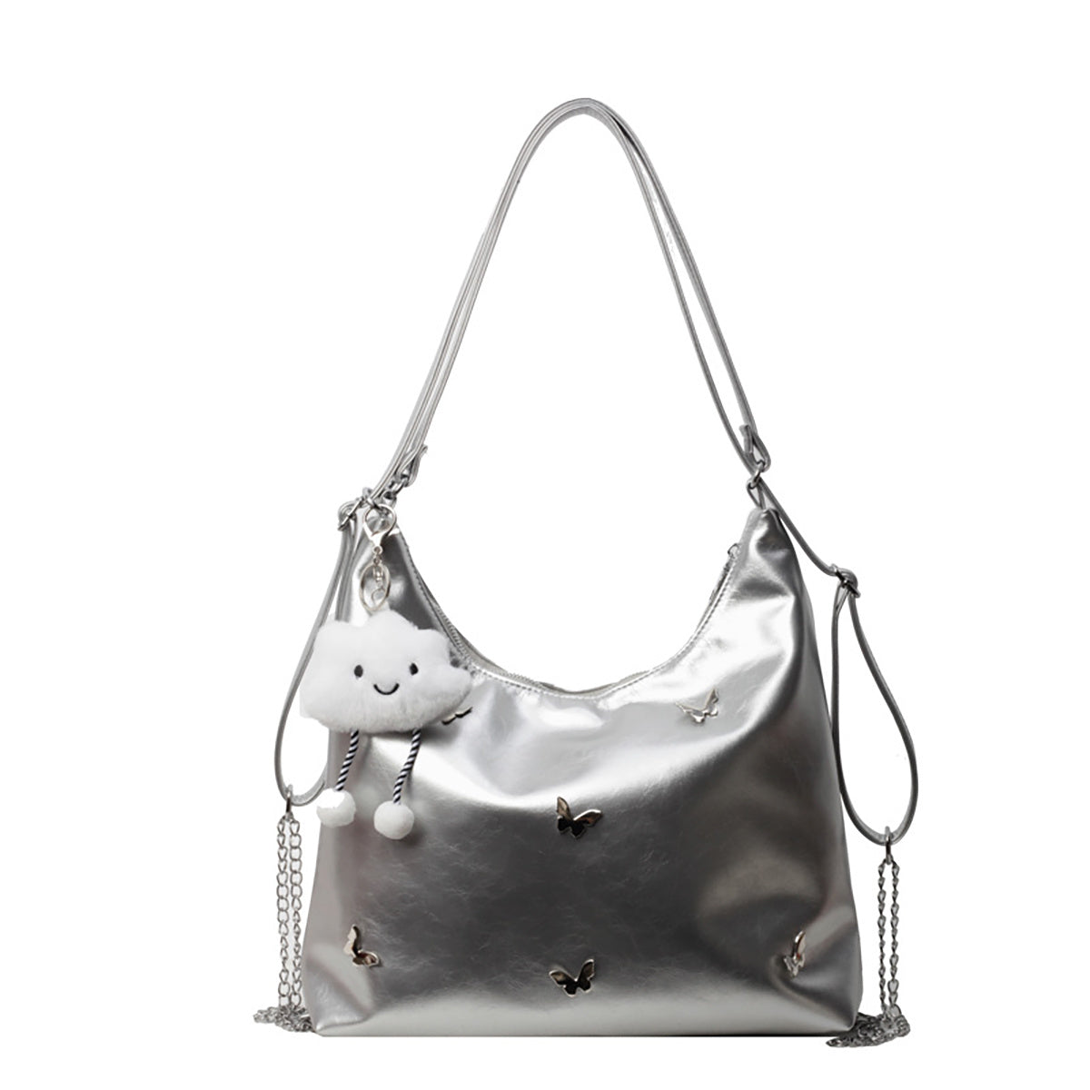 Large Genuine Leather Hobo Crossbody Bag – Designer Organizer for Women