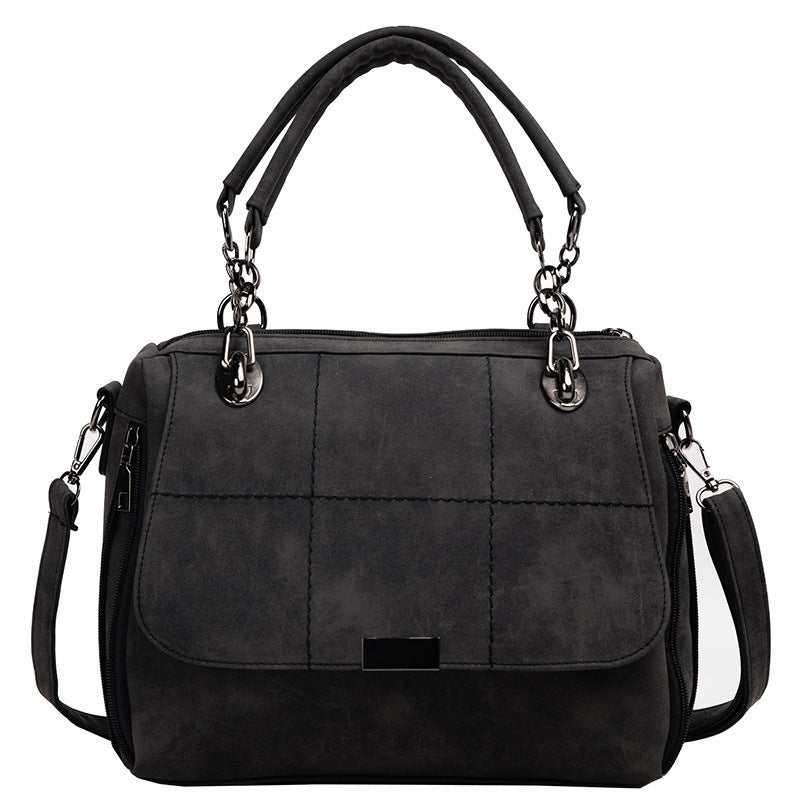 Large Capacity Matcha Green PU Leather Tote Bag – Lightweight & Versatile
