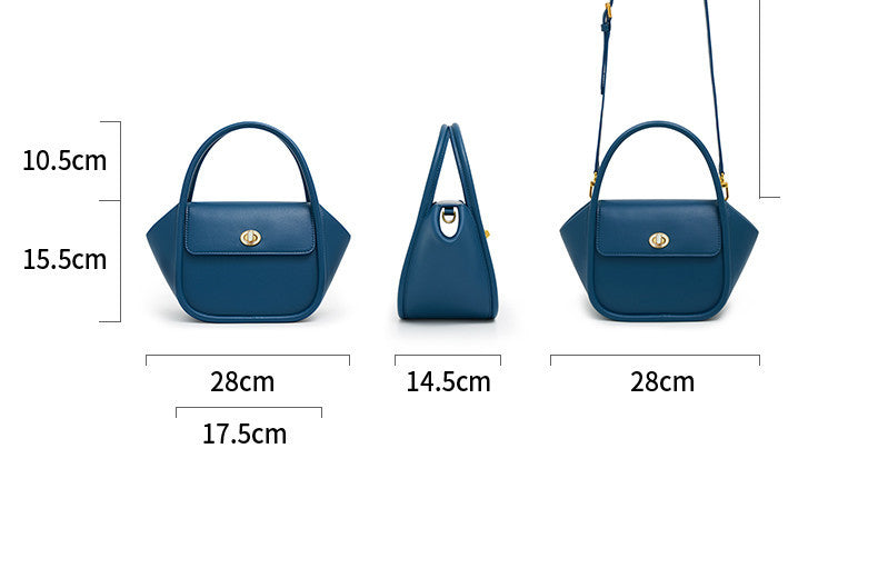 Leather Tote Crossbody Wing Bag – Top Layer Cowhide, Modern Everyday Style