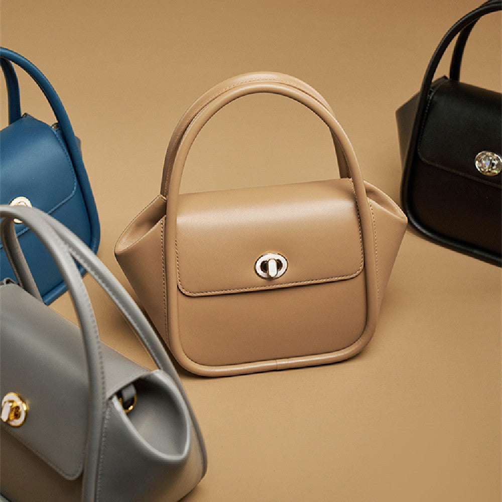 Leather Tote Crossbody Wing Bag – Top Layer Cowhide, Modern Everyday Style