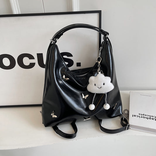 Large Genuine Leather Hobo Crossbody Bag – Designer Organizer for Women